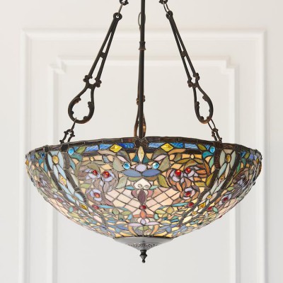 Anderson Large Inverted Tiffany Ceiling Light * fotó