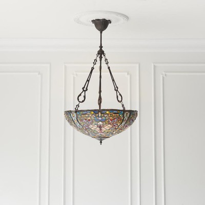 Anderson Large Inverted Tiffany Ceiling Light * fotó