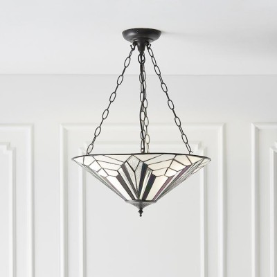 Astoria Large Inverted Tiffany Ceiling Light fotó