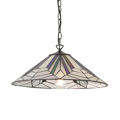 Astoria Large Tiffany Ceiling Light 63938, one bulb fitting fotó