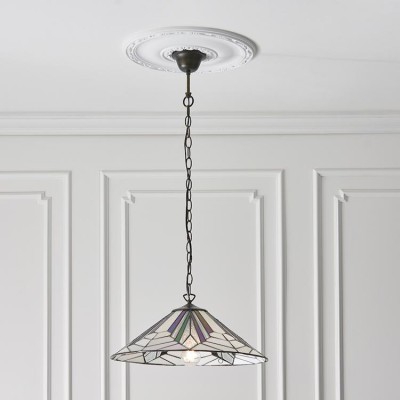 Astoria Large Tiffany Ceiling Light 63938, one bulb fitting fotó