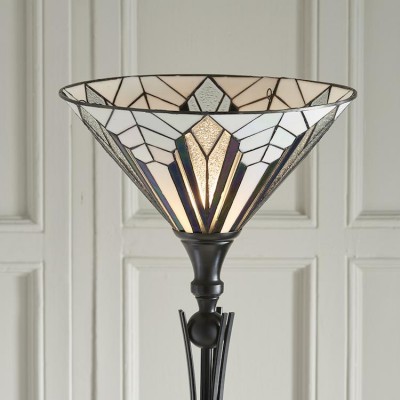 Astoria Uplighter Tiffany Floor Lamp 63933 fotó