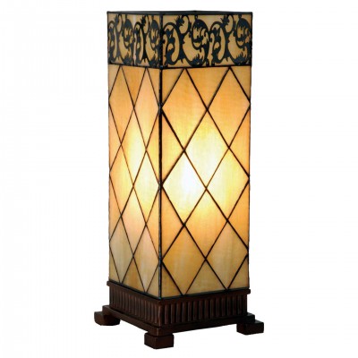 Cambridge Tiffany Large Square Table Lamp 5LL-1139 fotó