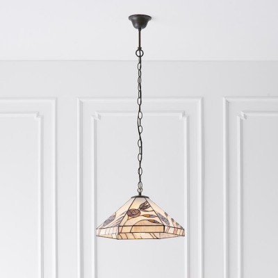Damselfly Tiffany Ceiling Light 1 bulb fitting fotó