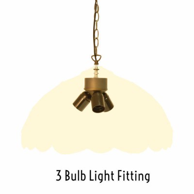 Green Dragonfly Tiffany Ceiling Light, 3 bulb fitting fotó