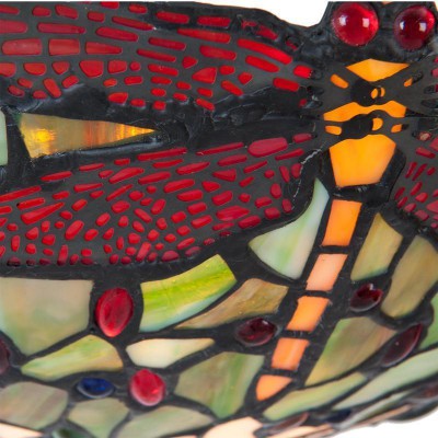 Imperial Dragonfly Semi Flush Tiffany Ceiling Light * fotó