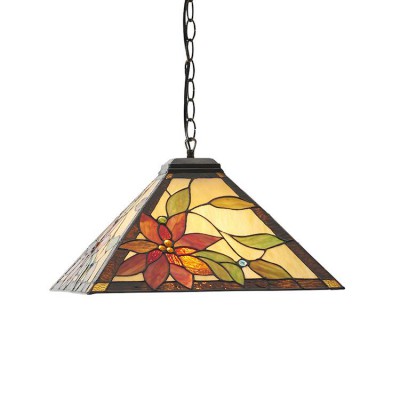 Lelani Medium Tiffany Ceiling Light, 1 bulb fitting * fotó