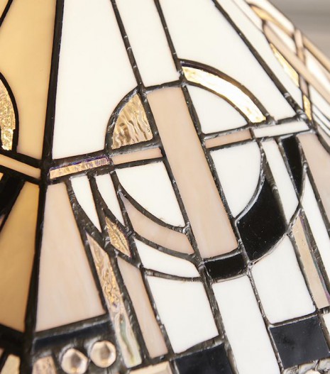 Metropolitan Tiffany Asztali Lámpa With Cast Brass Base 64263