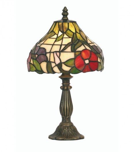 Oaks Tiffany Peonies Bedside Asztali Lámpa OT 1345/8 TL
