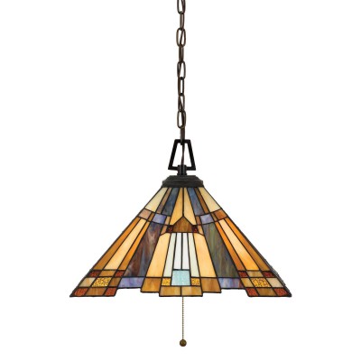 Quoizel Inglenook Tiffany Ceiling Light fotó