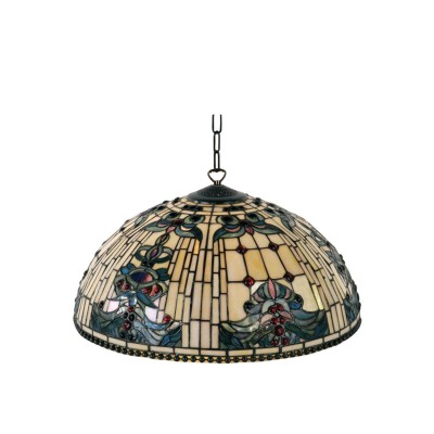 Regency Tiffany Ceiling Light, 3 bulb fitting fotó