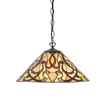 Ruban Medium Tiffany Ceiling Light, 1 bulb fitting fotó