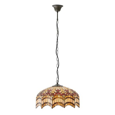 Vesta Medium Tiffany Ceiling Light, 3 bulb fitting fotó