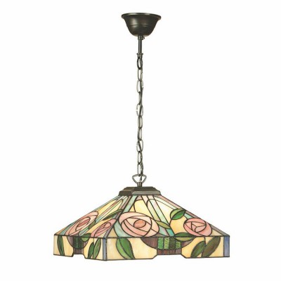Willow Medium Tiffany Ceiling Light, 1 bulb fitting fotó