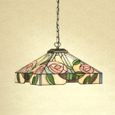 Willow Medium Tiffany Ceiling Light, 1 bulb fitting fotó